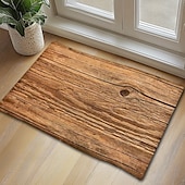 baratos Capacho-capacho tapete antiderrapante anel de árvore tronco 3d madeira log impressão área tapete tapete banho waterasorb para interior pátio ao ar livre quarto cozinha escritório
