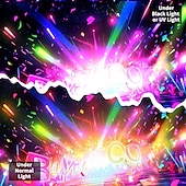 cheap Blacklight Tapestries-Blacklight Tapestry UV Reactive Glow in the Dark Glow Party Neon Party Ideas Hanging Tapestry Wall Art Mural for Living Room Bedroom