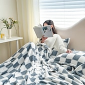 abordables Couvertures de lit-Couverture de lit en velours de coton avec motif panda - ultra douce et confortable pour un confort en toute saison - imprimé panda adorable et fantaisiste - parfait pour ajouter une touche de fun à votre chambre