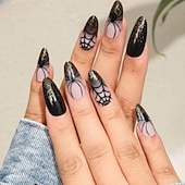 baratos Acessórios-1conjunto Resina Clássico Melhor qualidade Criativo Moda dia das Bruxas Festa / Noite Festival Unhas postiças para Unha de Dedo