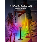 abordables Luces inteligentes-Luz Inteligente LED RGB Lámpara de Lectura Dimmable Lámpara de Mesa Luz Nocturna Controlada por Voz WIFI Inteligente Lámparas de Noche para Restaurante Dormitorio Mesita de Noche Funciona con Google