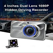 abordables DVR pour voiture-A10 1080p Nouveau design / Full HD / HD DVR de voiture 170 Degrés Grand angle 4 pouce IPS Dash Cam avec Vision nocturne / G-Sensor / Surveillance du stationnement Enregistreur de voiture