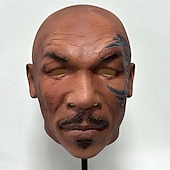 levne Maska-Mike Tyson Karnevalová maska Maska Plná hlava Dospělé Pánské Legrační kostým předvečer Všech svatých Karneval Jednoduchý karnevalový kostým