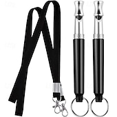 cheap Dog Training &amp; Behavior-Dog Whistle to Stop Barking Neighbors DogAdjustable Ultrasonic Silent Dog Whistle
