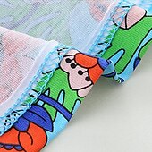 tanie Casualowe sukienki-Wielkanoc Dziewczyny &#039; 3D Kwiat Sukienka Krótki rękaw Lato Urlop Codzienny Święto Księżniczka Piękny Słodkie Małe dzieci (4-7 lat) 4-7 lat Codzienne sukienki Sukienka A line Do kolan Regularny