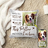 Недорогие Текстиль-Подушка с фотографией питомца, персонализированная памятная декоративная подушка, подарок в знак сочувствия при потере питомца, подарок для собаки или кошки