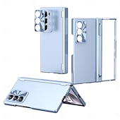 Недорогие Чехлы для Samsung-Чехол для телефона для Samsung Galaxy Z Fold 6 Z Fold 5 Z Fold 4 Z Fold 3 Задняя крышка с защитой экрана Магнитный Полноразмерный защитный Ретро броня PC