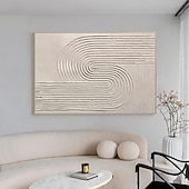 billiga Stilleben-stor handgjord abstrakt grå målning handgjord abstrakt oljemålning handmålad beige målning handgjord wabi sabi konstverk oljemålning texturerad oljemålning beige oljemålning modern dekoration