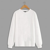 abordables Sudaderas y Sudaderas Elite para Hombres-Hombre Plano Sudadera Manga Larga Camisa de entrenamiento Cuello Barco Básico De Deporte no imprimible Casual Diario Deportes Otoño Invierno