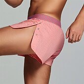 preiswerte Boxershorts für Herren-Herren 1 pc Unterwäsche Boxer Boxer-Shorts 100% Baumwolle Atmungsaktiv Weich Komfortabel Buchstabe Mittlere Hüfthöhe Schwarz Rosa