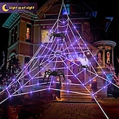 abordables Lumières d&#039;Halloween-5m Guirlandes Lumineuses 125 LED Violet Lumières de vacances Guirlandes lumineuses en filet à LED Halloween Créatif USB Alimenté par Port USB