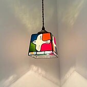 abordables Éclairages pour îlot-Lampe suspendue à LED blanc chaud 12,5 cm 1 lumière japonaise rétro colombe de la paix verre simplicité créative lumière d&#039;ambiance décorative pour chambre à coucher salle à manger 110-240v