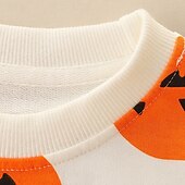 levne Chlapecké halloweenské kostýmy-předvečer Všech svatých Chlapecké 3D Dýně Netopýr Mikina Dlouhý rukáv Jaro Podzim Módní Základní 100% bavlna Děti 4-7 let Tričkový Venkovní Ležérní Denní Běžný