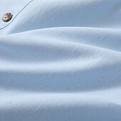 economico Vacanza-Per uomo Camicia camicia di lino Abbigliamento mare Camicia con bottoni Camicia con cappuccio Liscio Da mare Curise Nero Bianco Verde Cachi Manica lunga Con cappuccio Primavera estate Abbigliamento