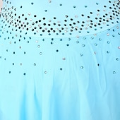 voordelige Schaatsjurken-Kunstschaatsjurk Dames Voor meisjes Schaatsen Jurken Waterblauw Rood Zwart / blauw Lapwerk Open achterkant Netstof Spandex Hoge Elasticiteit Opleiding Oefenen Professioneel Kunstschaatskleding