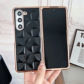 Недорогие Чехлы для Samsung-телефон Кейс для Назначение SSamsung Galaxy Z Fold 5 Z Fold 4 Z Fold 3 Кейс на заднюю панель Защита от удара броня Покрытие ПК Кожа PU
