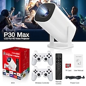 voordelige Projectoren-Fabrieksverkoop P30MAX LCD Projector Mini handheld zakformaat draagbaar Videoprojector voor thuisbioscoop 1080P (1920x1080) 150 lm Android Compatibel met: HDMI USB
