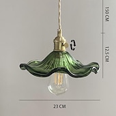 abordables Luces de isla-Lámpara colgante LED de 1/2/3 luces, lámpara colgante de vidrio vintage, candelabros ajustables en altura, ambiente sencillo, adecuado para pasillos de dormitorio, cafetería, loft, 85-265v