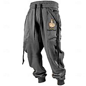 abordables Survêtements de sport-Homme Canard Joggings Pantalon Jogger Taille élastique avec cordon de serrage Décontractées Marrant Tenue de soirée Quotidien Poche Printemps Automne Hiver 3D effet Noir Orange Vert