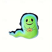 お買い得  装飾用クッションカバー-ハロウィーンの光るカボチャのゴーストのぬいぐるみ枕、お祝いや楽しい家の装飾
