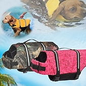 cheap Dog Apparel &amp; Accessories-Dog Harness Vest Life Vest Dog Life Jacket Sports &amp; Outdoors Portable Reflective Adjustable Waterproof Breathable Washable Party Outdoor Sports Traveling Pool Dog Clothing for Cat Dog Husky Labrador