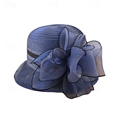voordelige Fascinators &amp; Hoeden-1950s Retro Vintage Derby Hoed Kerk Hoed Kentucky Derby Hoed Dama Noble Vrouw Vrouwen's Valentijnsdag Derby Ascot Paardenrace Festival Volwassenen Hoed Lente  Zomer