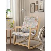 baratos Cobertura de Sofa-Capa de Almofada de Cadeira 100% Algodão sem Travesseiro Floral Almofadada