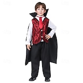 levne Krvaví upíři-Upír předvečer Všech svatých Kostým Středověké Dětské Chlapecké Karneval Plesová maškaráda Jednoduché Halloweenské kostýmy Oblékněte se