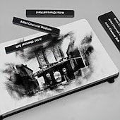Недорогие Ручки и карандаши-искусство рисование штриховка прессованный уголь палочки 6 шт