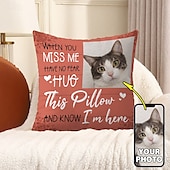 Недорогие Текстиль-Подушка с фотографией питомца, персонализированная памятная декоративная подушка, подарок в знак сочувствия при потере питомца, подарок для собаки или кошки