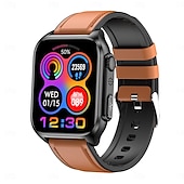 cheap Smartwatch-TK12 Smart Watch 1.96 inch Smartwatch Fitness Running Watch Bluetooth ECG+PPG Pedometer Call Reminder Compatible with Smartphone Women Men Long Standby Hands-Free Calls Waterproof IP 67 46mm Watch