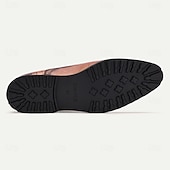 economico Scarpe Eleganti Elementari-Per uomo Oxford Uncinetto Scarpe Bullock Di pelle Pelle Tessuto in nylon Traspirante Comodo Con lacci intrecciali Marrone Autunno Inverno