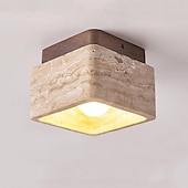 abordables Luces de Techo Simplicidad-Luces de techo LED de color blanco cálido, 1 luz, estilo japonés wabi sabi, para vestíbulo de hotel, pasillo, cerca del techo, iluminación creativa para restaurante, habitación, balcón, lámparas de