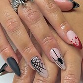 baratos Acessórios-1conjunto Resina Clássico Melhor qualidade Criativo Moda dia das Bruxas Festa / Noite Festival Unhas postiças para Unha de Dedo