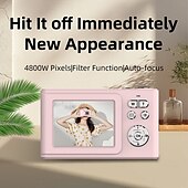 cheap Digital Camera-Digital Camera 16x Zoom Compact Digital Camera 1080P Travel Camera for Beginner Photography Point and Shoot Camera