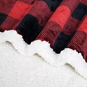 お買い得  ブランケット＆毛布-フランネルの二層ベッドブランケット - 非常に柔らかくて暖かく、心地よく快適 - オールシーズンに最適 - 豪華で丈夫な生地 - 寄り添ったり、くつろいだり、ベッドに暖かさを加えるのに最適です。