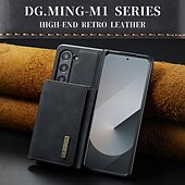 tanie Etui do telefonów Samsung-telefon Kılıf Na Samsung Galaxy Złóż 7 Złóż 6 Z Fold 5 Z Fold 4 Z Fold 3 Osłona tylna Z podpórką Magnetyczne Gniazdo karty Retro TPU PC Skóra PU