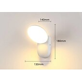 abordables luces de pared al aire libre-Aplique de pared LED para exteriores, blanco cálido, 1 luz, sensor de movimiento, aspecto moderno, aplique de pared para porche, puerta de patio, garaje, 110-240 V