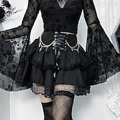 abordables Bas-Gothique Steampunk Jupe Bal Masqué Fille gothique Femmes Mascarade Soirée Adulte Jupe