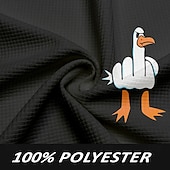 abordables Polo con estampado animal para hombre-Hombre Gracioso Pato Camiseta de golf Manga Larga Camisas de polo Camisas con cuello Casual Gracioso Ropa de calle Ropa de vacaciones Trajes de fiesta Botones Impresión 3D Primavera Otoño Invierno