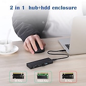 levne Doplňky k počítačům-m.2 nvme ssd adaptér s duální čtečkou karet USB 3.1/3.2  &amp; pouzdro na převodník hub usb typ c
