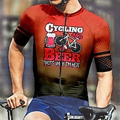 levne Pánské dresy-Pánské Cyklodres Krátký rukáv Kolo Tričko Dres se 3 zadními kapsami Horská cyklistika Prodyšné Rychleschnoucí Anatomický design Odvod Červená Modrá Fialová Spád Sportovní Oblečení
