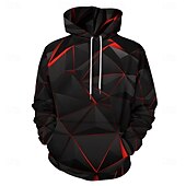 economico Felpe e Sweatshirt di Halloween-Per uomo Grafico Orrore gotico Felpa con Cappuccio Felpe con cappuccio Felpa Moda Quotidiano Manica Lunga Con Cappuccio Vacanza Abbigliamento casual alla moda Nero Stampa 3D Stampa Pile Inverno