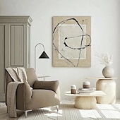 cheap Still Life Paintings-Abstract oil painting handmade Abstract Canvas Wall Art oil painting  Large modern Oil Painting on Canvas Modern White and Grey Minimalist Artwork oil painting for Bedroom Living Room Wall Art