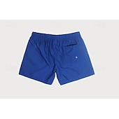 billige svømmeshorts for menn-Herre Surfeshorts Badeshorts Snorer Elastisk midje Elastisk snordesign Ensfarget Hurtigtørkende Sport Kort Daglig Ut på byen Strand Gatemote Fritid Svart Hvit Mikroelastisk