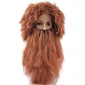 economico Parrucche da festa-barba e parrucca da cavernicolo set parrucche per feste di carnevale cosplay