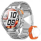 tanie Smartwatche-k65 smart watch 1,43 calowy ekran amoled bluetooth call latarka 530 mah outdoor men smart watch monitor zdrowia sportowego dla androida ios