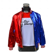 abordables Disfraces para parejas y grupos-Disfraces de harley quinn, conjunto de 13 piezas, joker 2, escuadrón suicida, disfraz de payaso, trajes con pelucas, accesorios bordados, película para niñas, cosplay, halloween, carnaval, fiesta de actuación