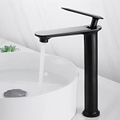 economico Rubinetti per lavandino bagno-Lavandino rubinetto del bagno - Classico Galvanizzato Esterno Una manopola Un foroBath Taps