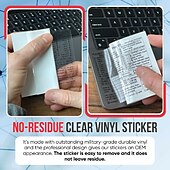cheap Stickers-Shortcuts Sticker Keyboard Stickers for MAC Chromebook Word Photoshop Audition Illustrator Premiere Pro After Effects No-Residue Laminated Vinyl Shortcut Stickers